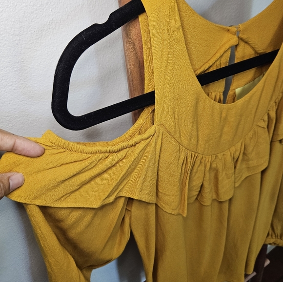 Anthropologie Maeve Brearly Open Shoulder Shirt - Picture 6 of 14